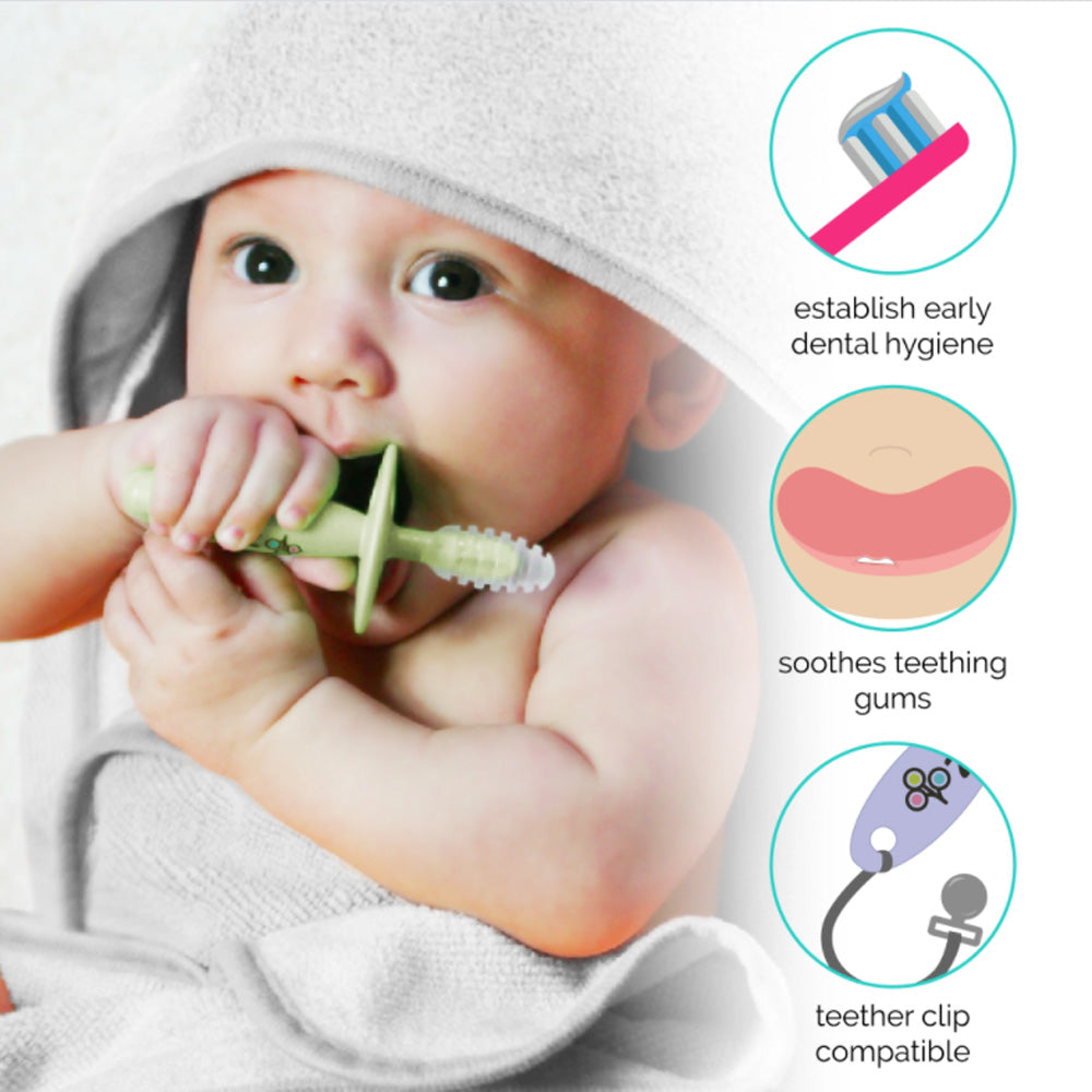 ZoLi Chubby Gummy Teether - Lilac + Ash Grey