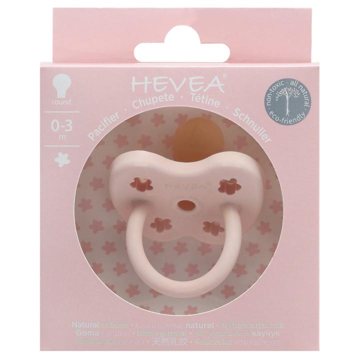 Hevea Natural Rubber Pacifier Powder Pink