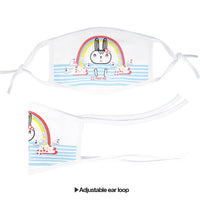 Kids Reusable Face Mask - White (5-8Y)