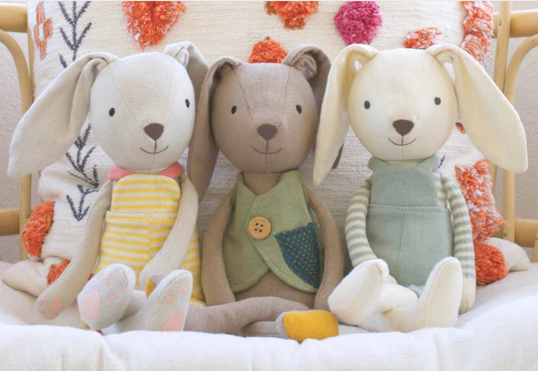 Apple Park Organic Knit Bunny Pals - Benny Bunny
