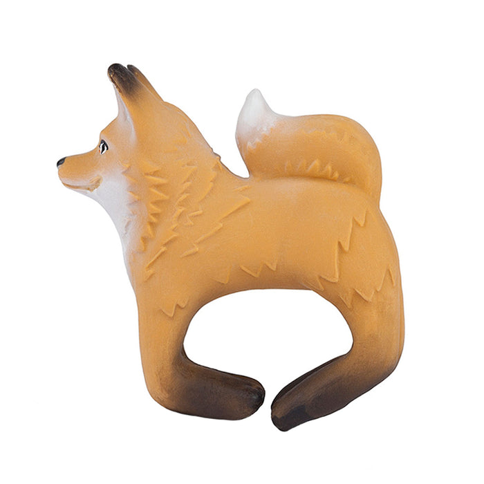 Oli & Carol Rob the Fox Bracelet Natural Rubber Teething Toy
