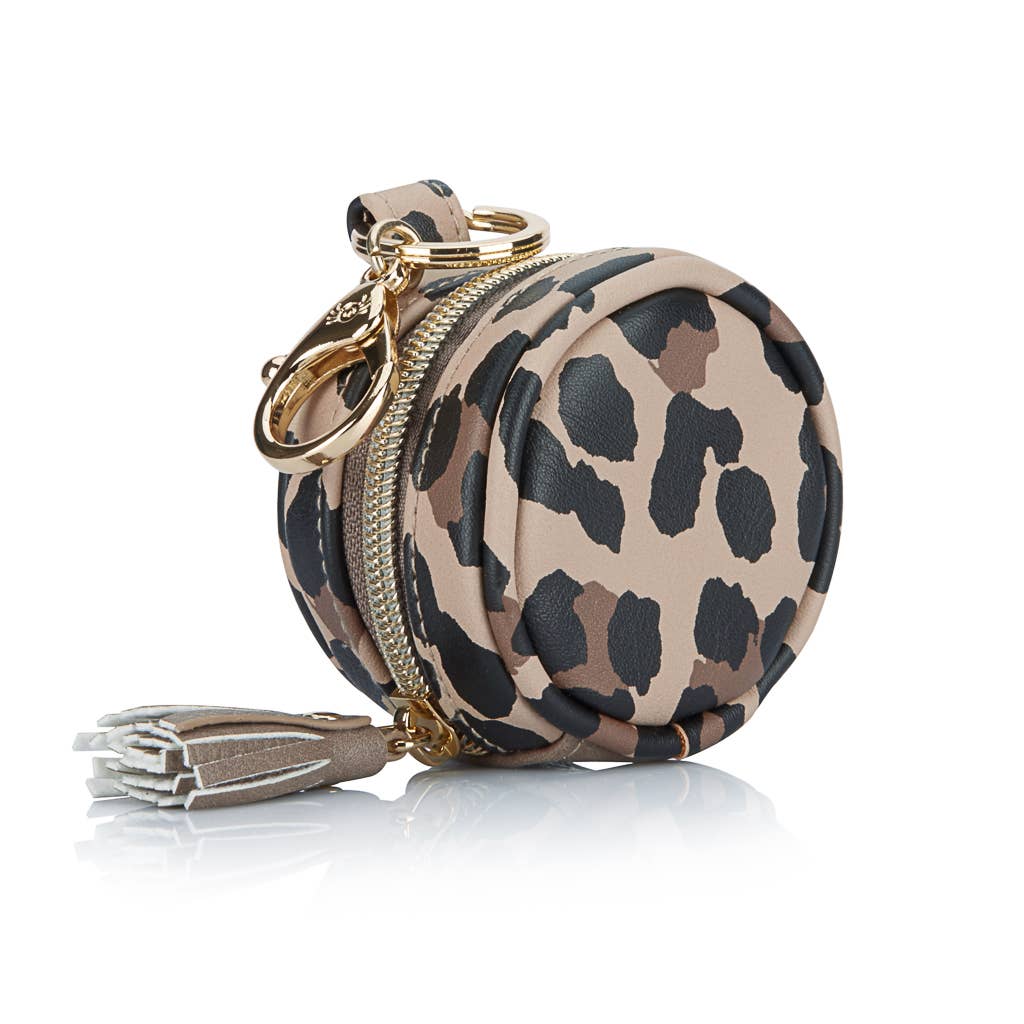 Itzy Ritzy Diaper Bag Charm Pod Pacifier Holder - Leopard
