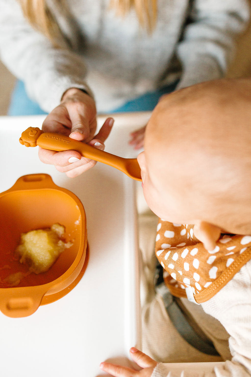 Loulou Lollipop Silicone Infant Feeding Spoon - Lion