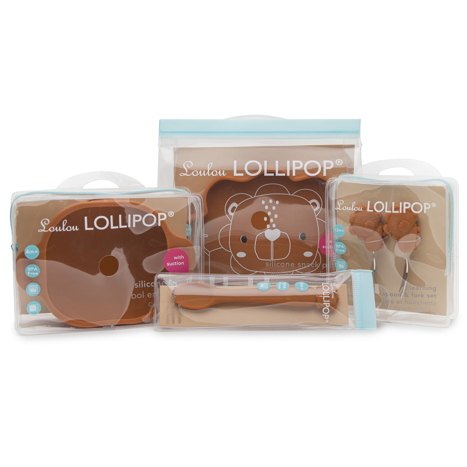 Loulou Lollipop Toddler Learning Spoon And Fork Set - Lion