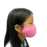 Kids Face Mask with Filter Pocket Pink