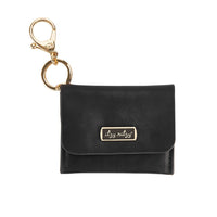 Itzy Ritzy Mini Wallet Card Holder & Key Chain Charm - Black