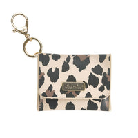 Itzy Ritzy Mini Wallet Card Holder & Key Chain Charm - Leopard