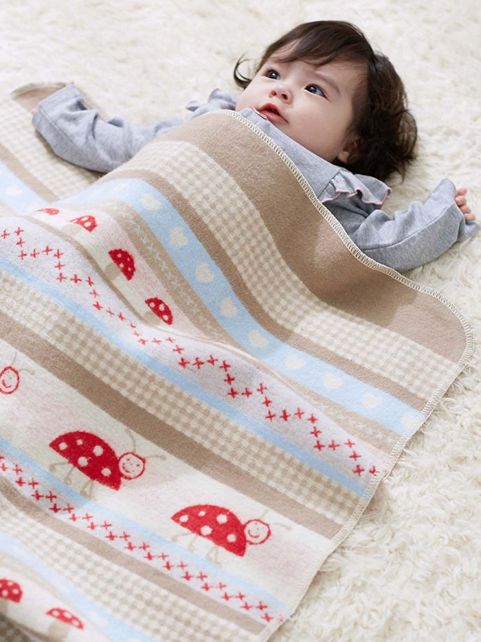 David Fussenegger Organic Baby Blanket Mushroom