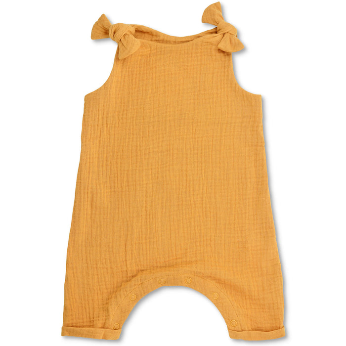 Apple Park Organic Muslin Overall - Mustard