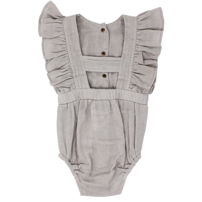 L'ovedbaby Organic Muslin Ruffle Bodysuit - Cloud