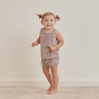 Quincy Mae Terry Tank + Short Set - Dots