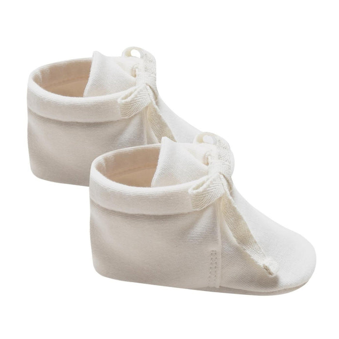 Quincy Mae Organic Baby Booties Ivory