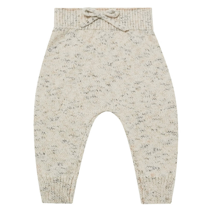 Quincy Mae Speckled Knit Pant - Natural