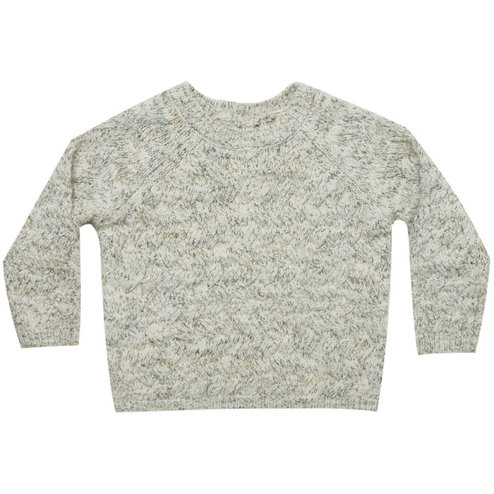 Quincy Mae Cozy Heathered Knit Sweater - Fern