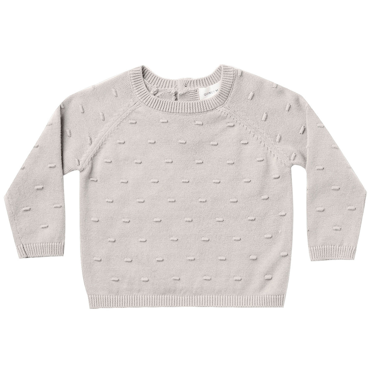 Quincy Mae Organic Bailey Knit Sweater - Ash