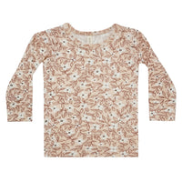 Quincy Mae Bamboo Long Sleeve Tee - Blossom