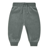 Quincy Mae Organic Velour Relaxed Sweatpant - Dusk