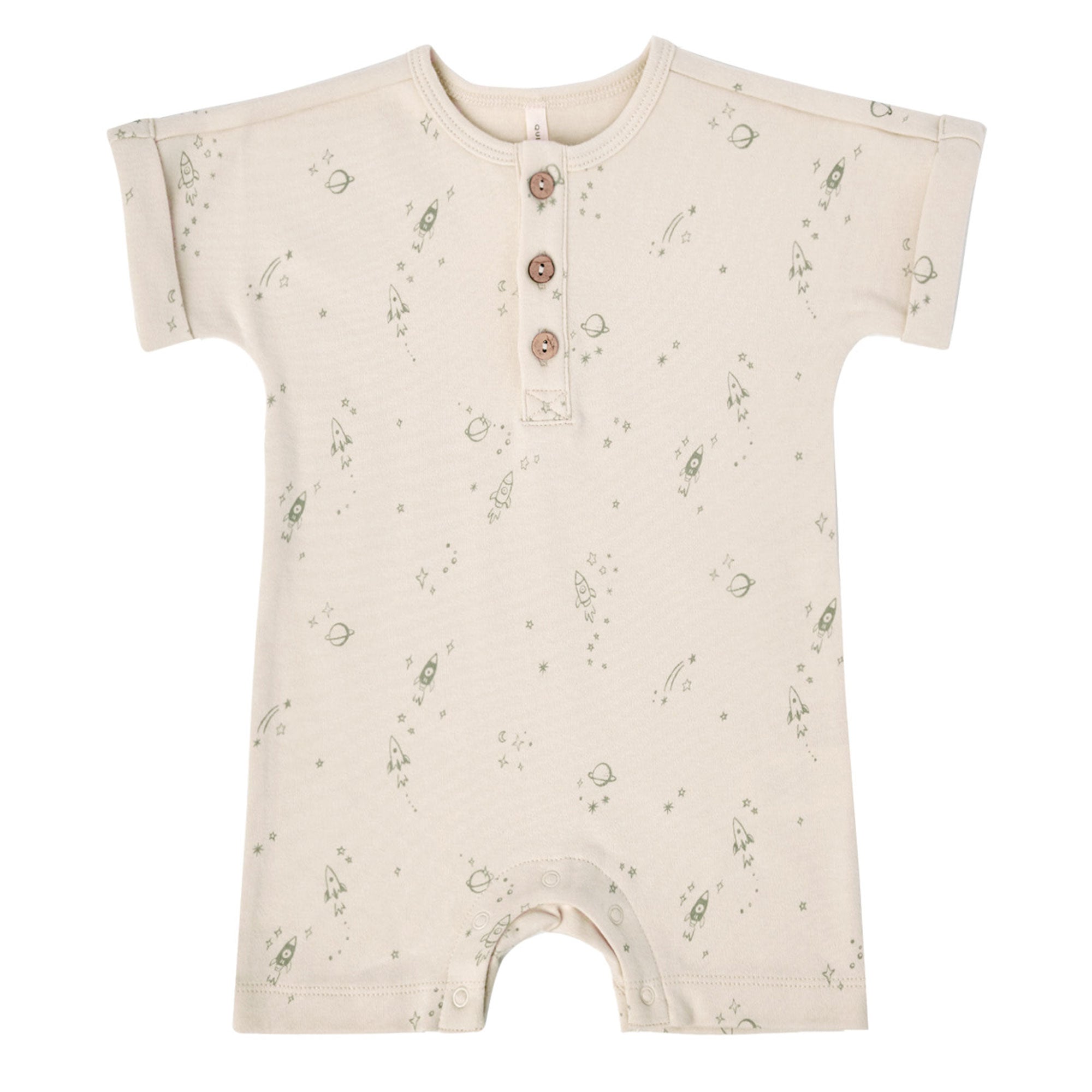 Quincy Mae Organic Short Sleeve ONE-PIECE | Space