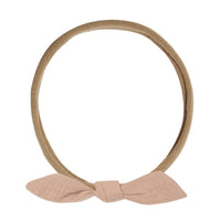 Quincy Mae Little Knot Headband | Apricot - Beige