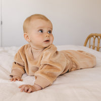 Quincy Mae Organic Velour Relaxed Sweatpant - Blush