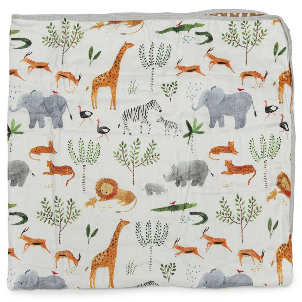 Loulou Lollipop Muslin Quilt Blanket Safari Jungle