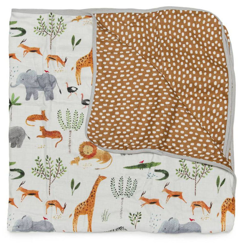 Loulou Lollipop Muslin Quilt Blanket Safari Jungle