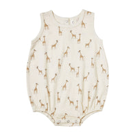 Rylee + Cru Bubble Onesie - Giraffes