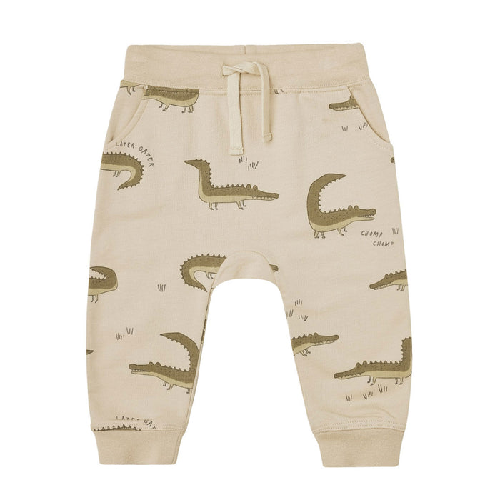 Rylee + Cru Sweatpant - Crocodiles