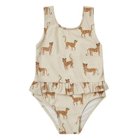 Rylee + Cru Skirted One-Piece - Leopard