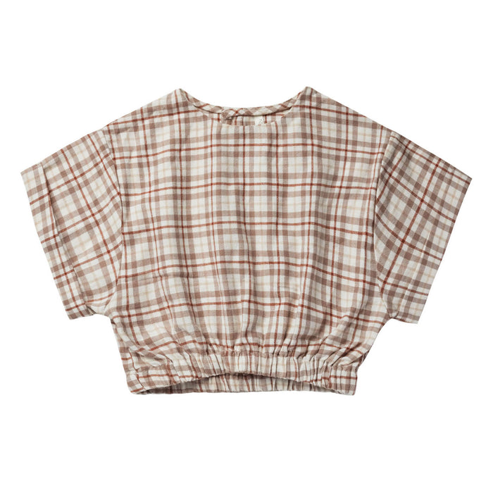 Rylee + Cru Joelle Top - Mocha Plaid