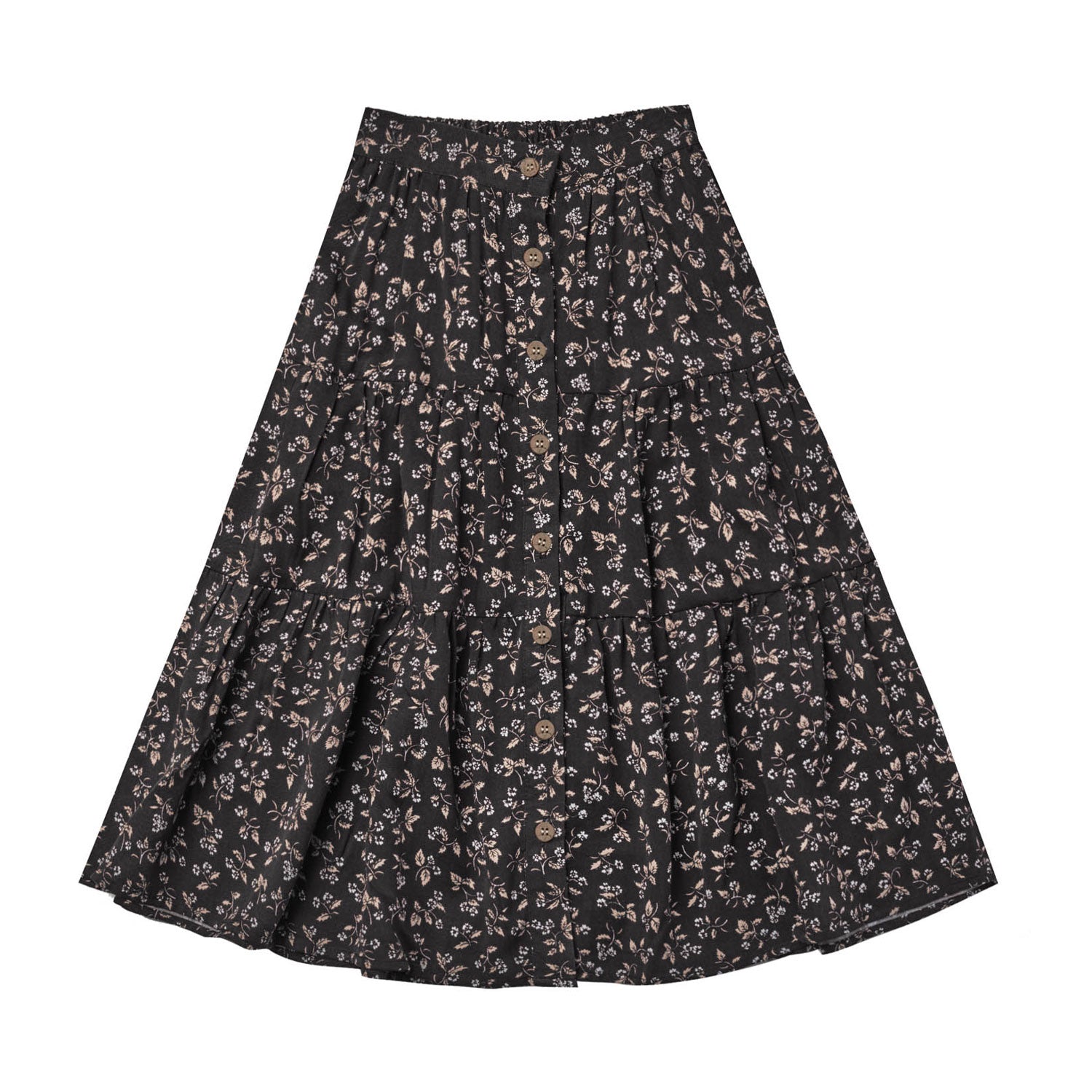 Rylee + Cru Joelle Skirt - Dark Floral