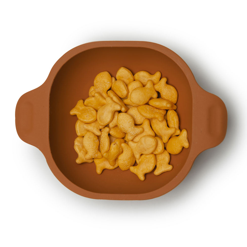 Loulou Lollipop Silicone Snack Bowl - Ginger Honey
