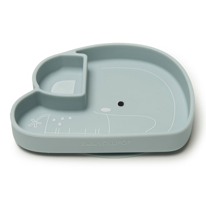 Loulou Lollipop Silicone Suction Snack Plate - Elephant