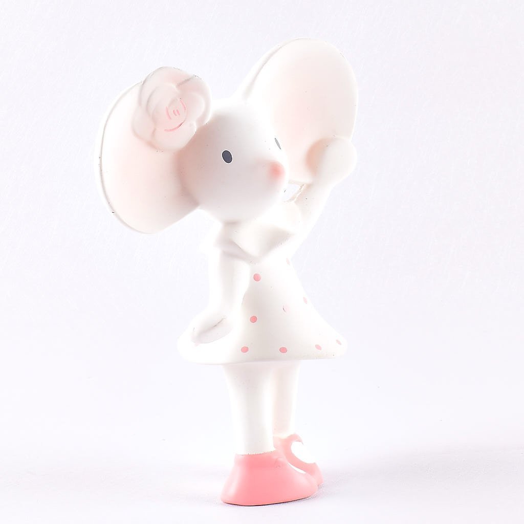 Tikiri Toys Natural Rubber Squeaky Toy - Meiya the Mouse