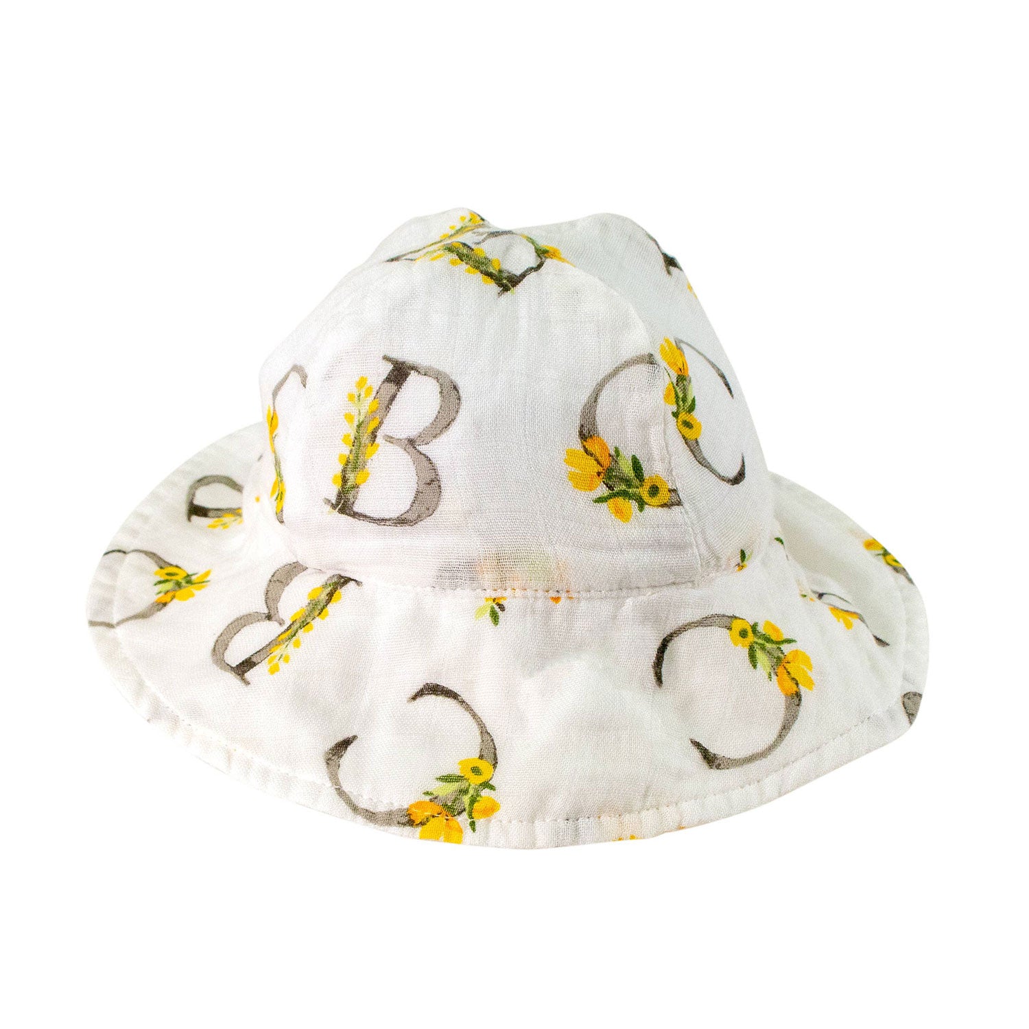 Bebe Au Lait Oh-So-Soft Muslin Sun Hat - Floral Alphabet