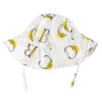 Bebe Au Lait Oh-So-Soft Muslin Sun Hat - Floral Alphabet