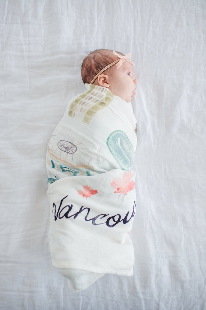Loulou Lollipop Bamboo Muslin Swaddle Blanket Vancouver
