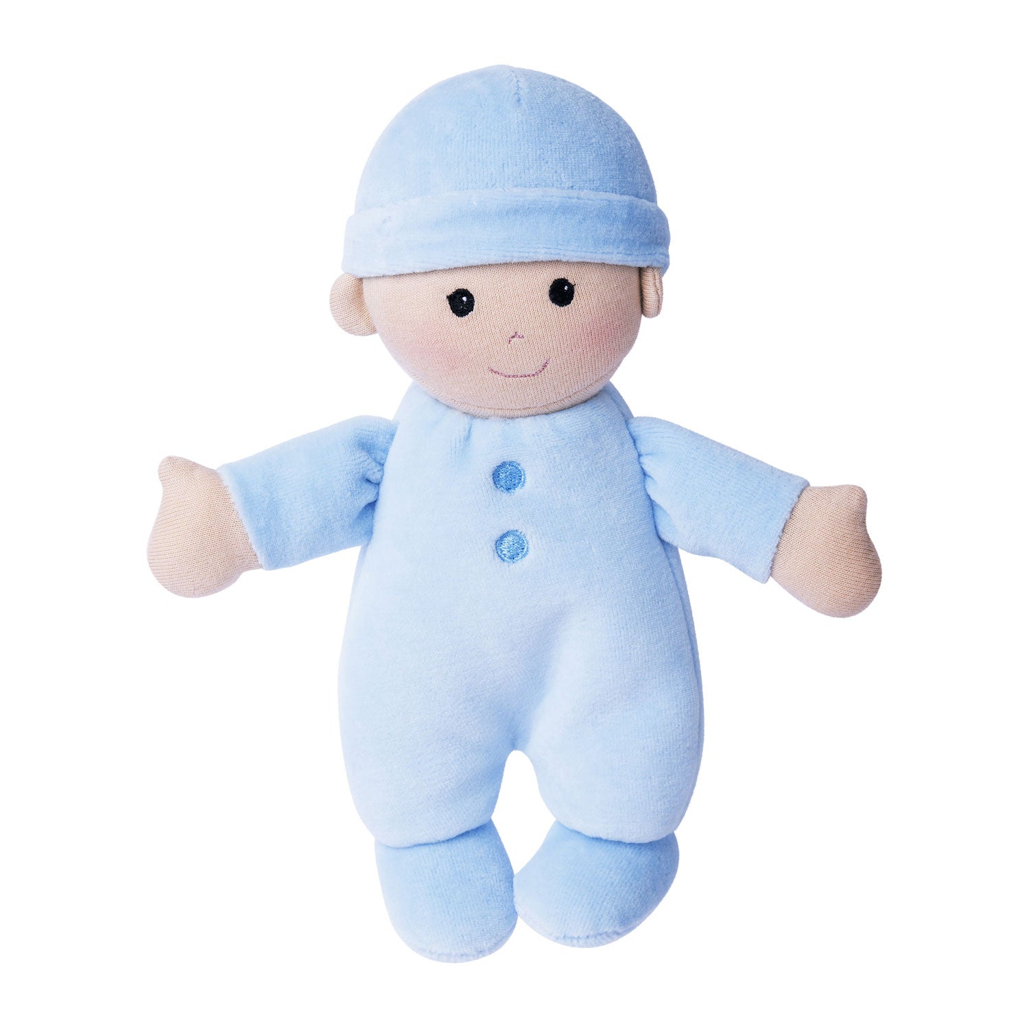 Apple Park Organic First Baby Doll - Blue