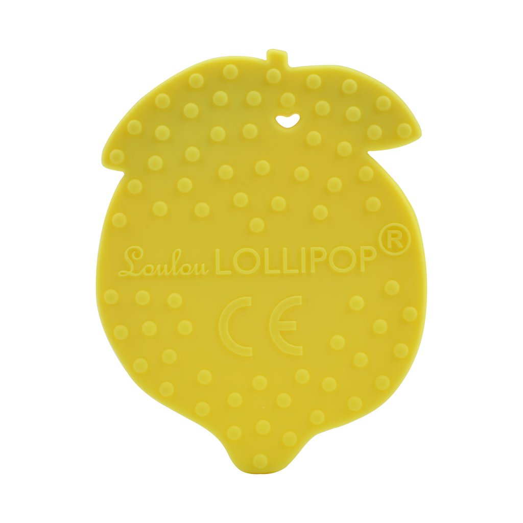 Loulou Lollipop Silicone Teether Lemon