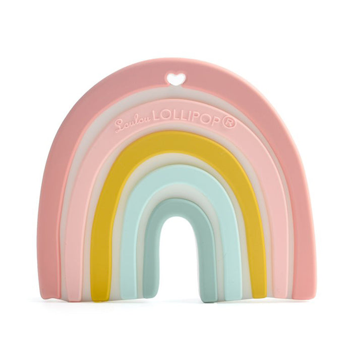 Loulou Lollipop Silicone Teether Pastel Rainbow