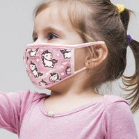 Kids Reusable Face Mask - Pink Unicorn (2-4T)