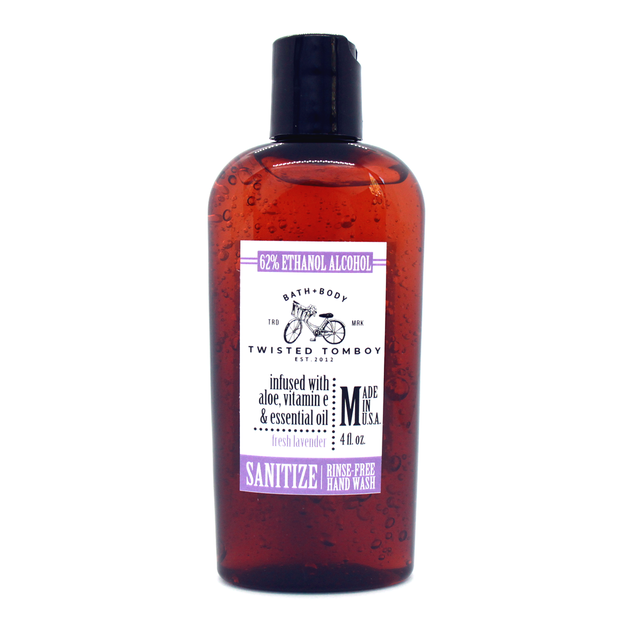 Hand Sanitizer Gel with 62% Alcohol (Fresh Lavender) - 4 oz