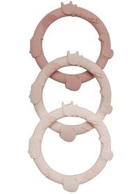 Loulou Lollipop Wild Teething Ring Set - Pink