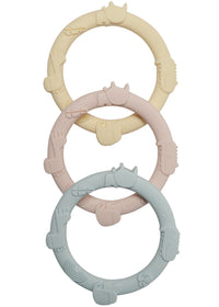 Loulou Lollipop Wild Teething Ring Set - Pastel