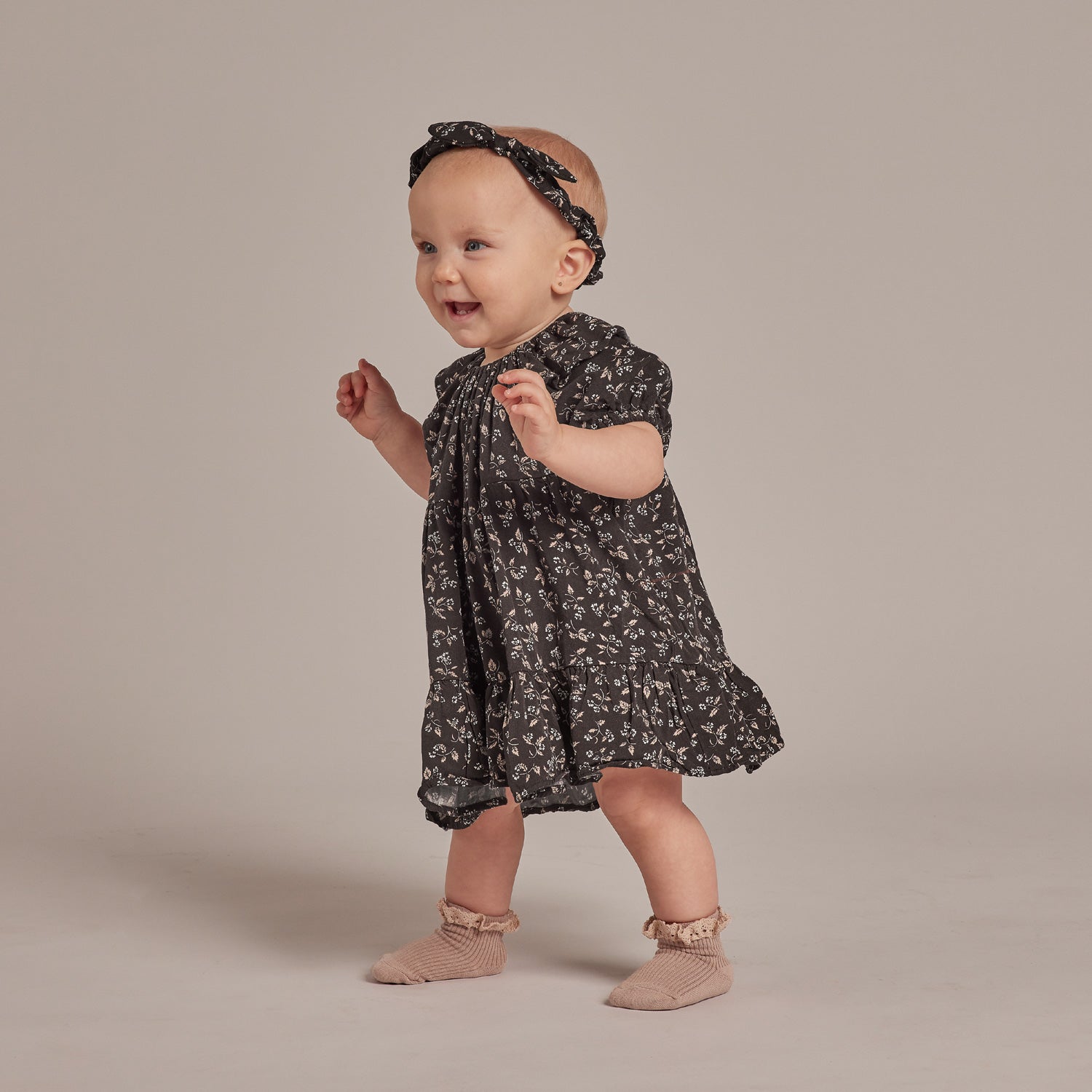 Rylee + Cru Willow Dress - Dark Floral
