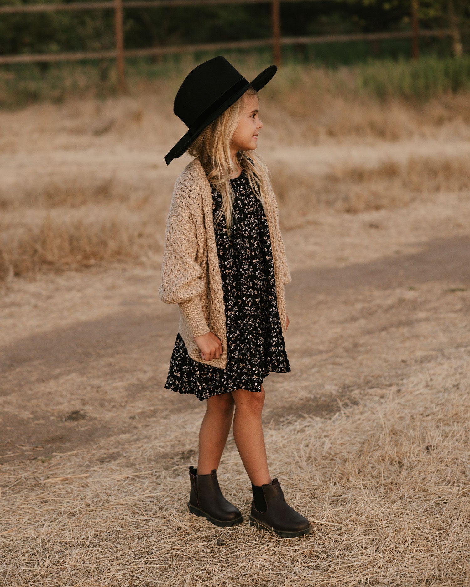 Rylee + Cru Willow Dress - Dark Floral