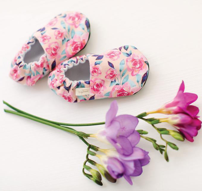 Organic Baby Moccasins - Alice Blooms