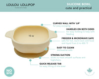 Loulou Lollipop Silicone Snack Bowl - Cream