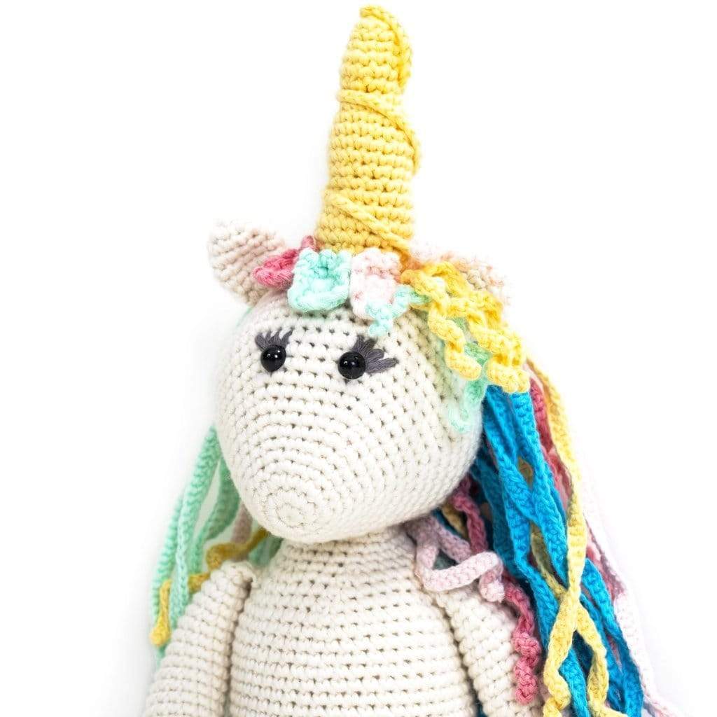 Bebemoss Organic Hand Knit Toy Rose the Unicorn