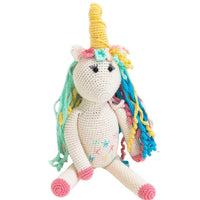 Bebemoss Organic Hand Knit Toy Rose the Unicorn
